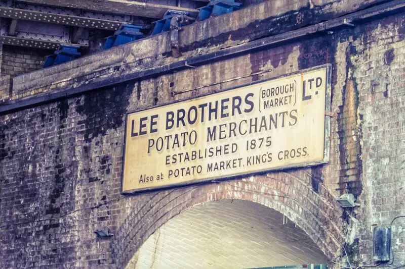 Borough Market - placa