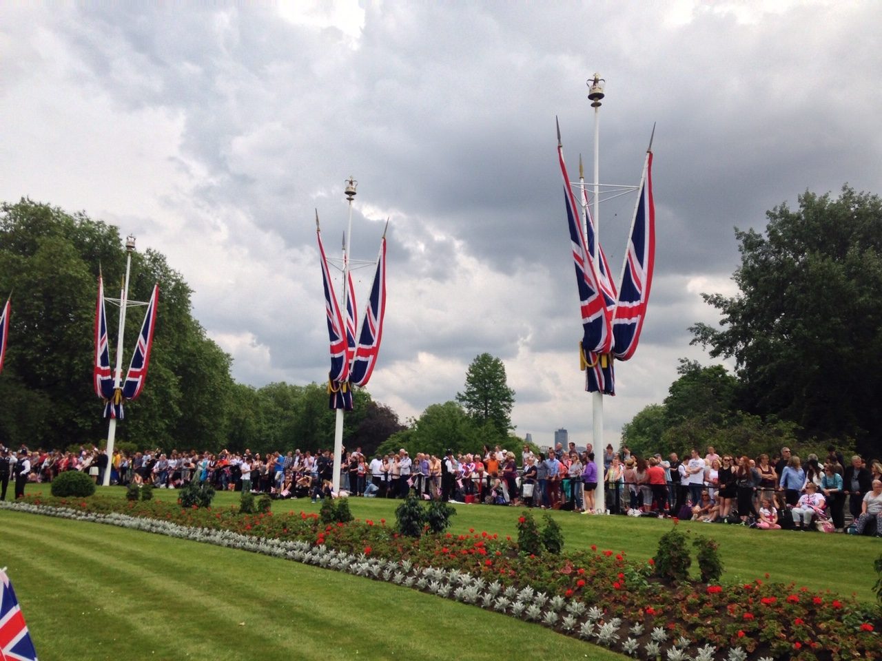 Trooping the Colour - público