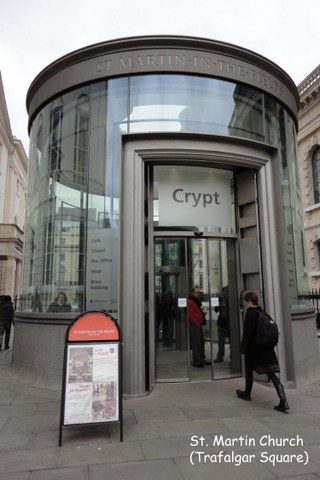 St Martin in the Fields - entrada para o restaurante