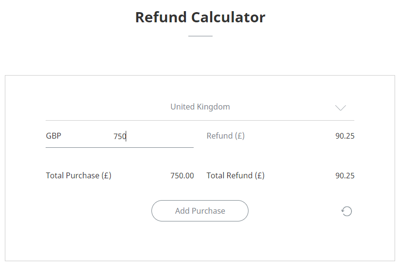 Como receber reembolso VAT - tax free calculator