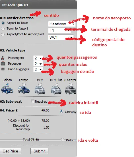 Trânsfer de aeroportos de Londres - como reservar