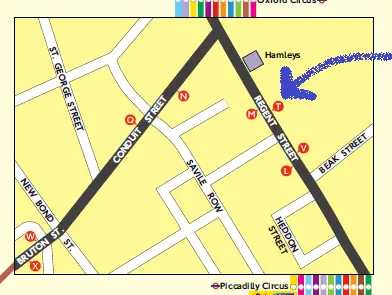 Andar de ônibus em Londres - mapa do ponto de ônibus