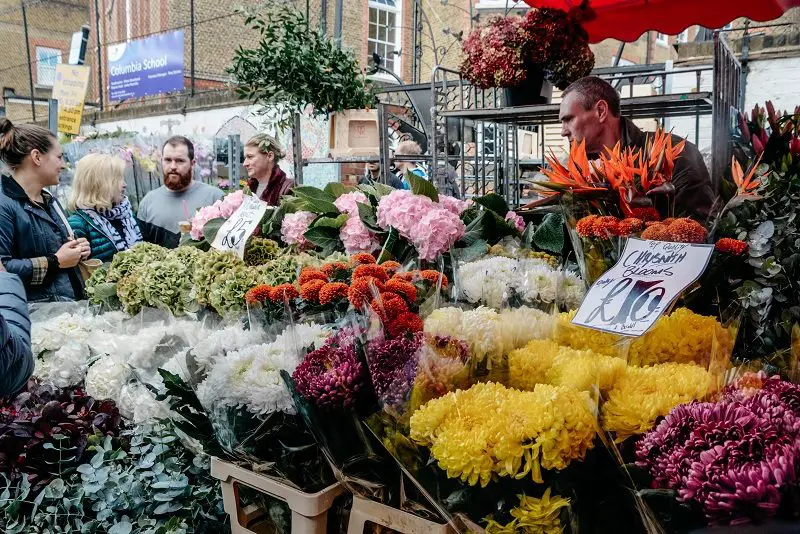 Semana Santa em Londres - Columbia Roa Flower Market