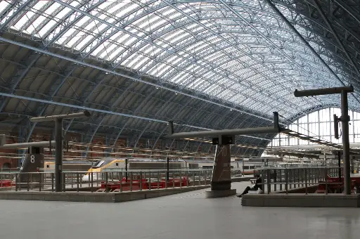 De Londres a Amsterdã no Eurostar - Estação St Pancras