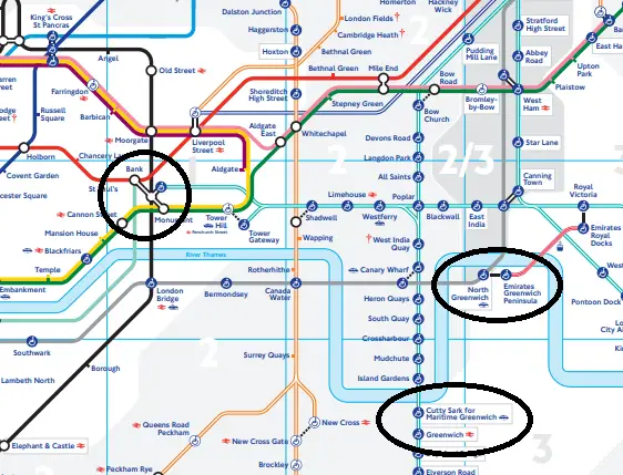 Como chegar em Greenwich - metrô e DLR
