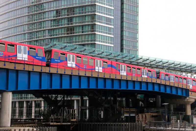 O que fazer em Greenwich - DLR em Canary Wharf