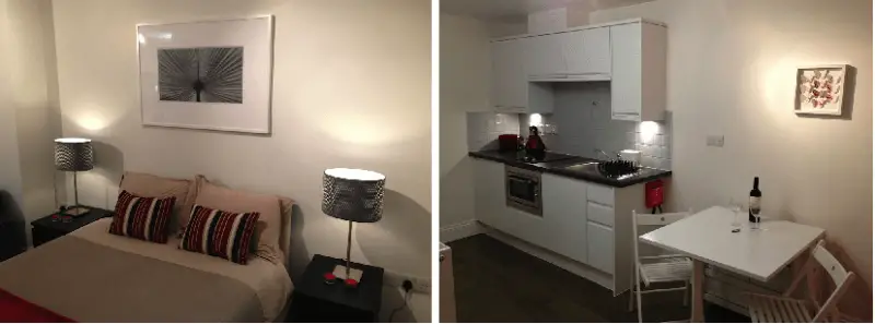 Aluguel de apartamento em Londres - studio em Victoria A