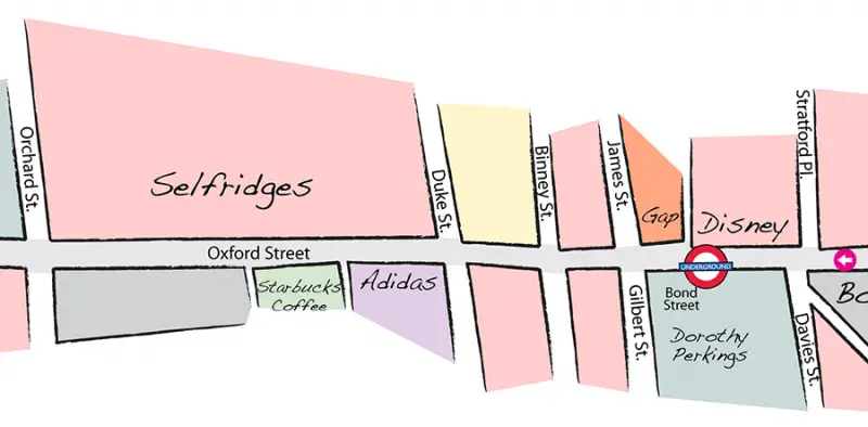 guia de compras oxford street mapa3