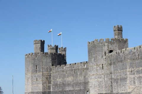 O castelo de Caernarforn - exterior