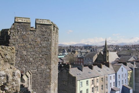 O castelo de Caernarforn - a cidade