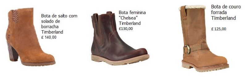 Botas e sapatos para o inverno - timberland