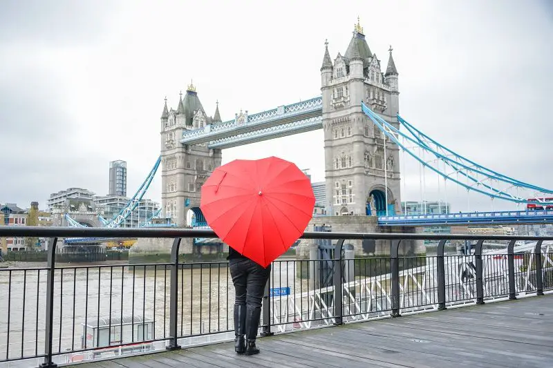 Chuva em Londres - Tower Bridge