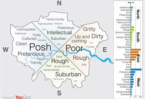 Como os londrinos veem a cidade - mapa