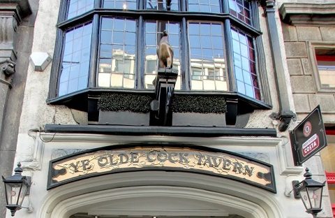 Ye olde cock tavern - fachada