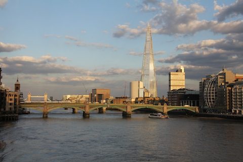 A vista do the Shard em Londres- prédio