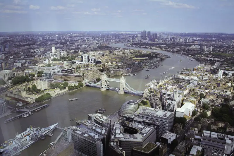 A vista do The Shard - Tower Bridge