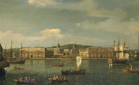 Pintura de Greenwich de Canaletto
