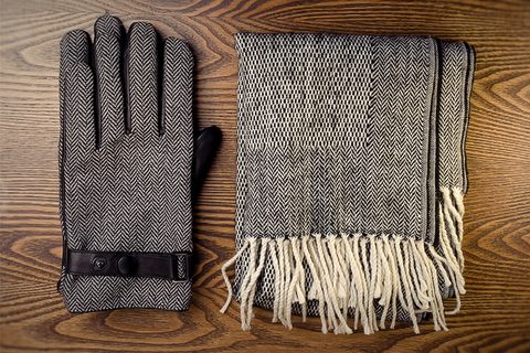 Gloves and scarf