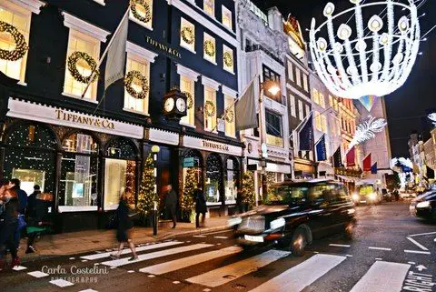 Decoração de Natal em Londres - Tiffany