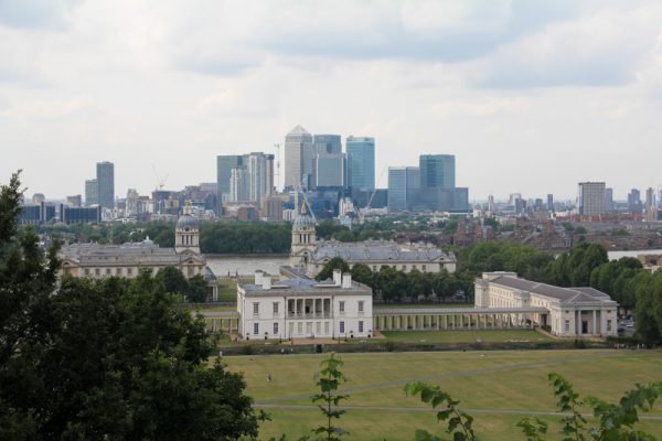 Greenwich vista do parque