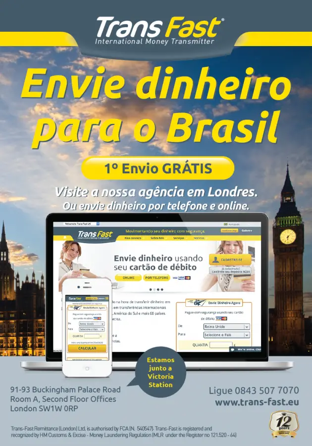 Remessa de dinheiro para o Brasil - Trans Fast