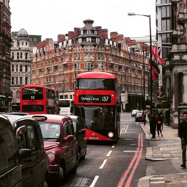 Uma semana em Londres - Ônibus Double-Decker