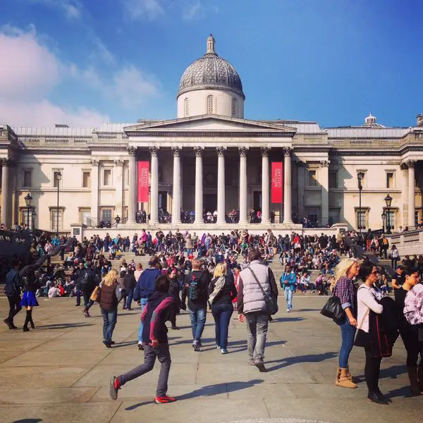 National Gallery na Trafalgar Square