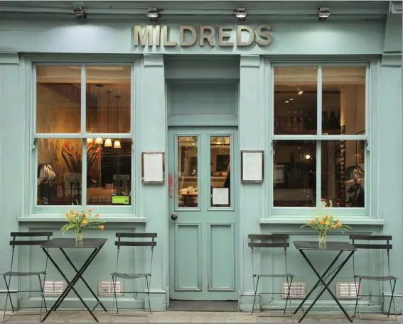 Restaurantes vegetarianos em Londres - Mildreds