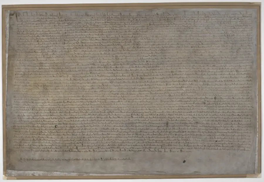 800 anos da Magna Carta - manuscrito
