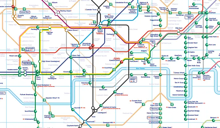 Mapas do metrô de Londres | Londres para principiantes