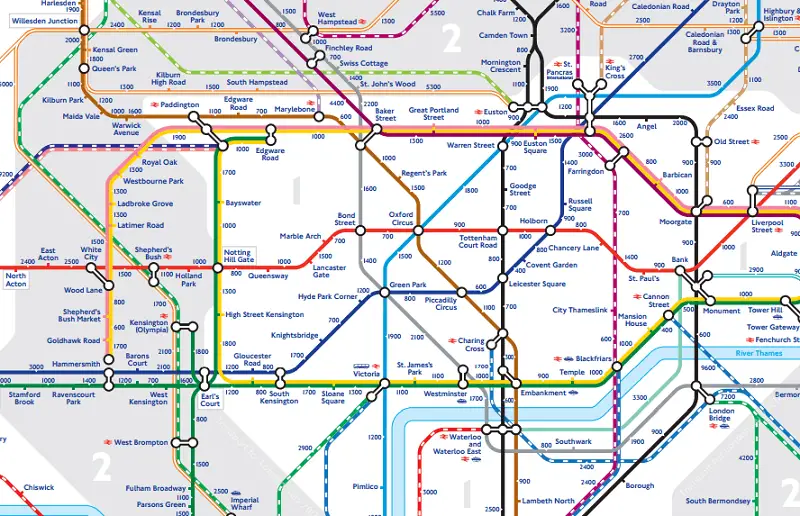 25 Lujo Metro De Londres Mapa