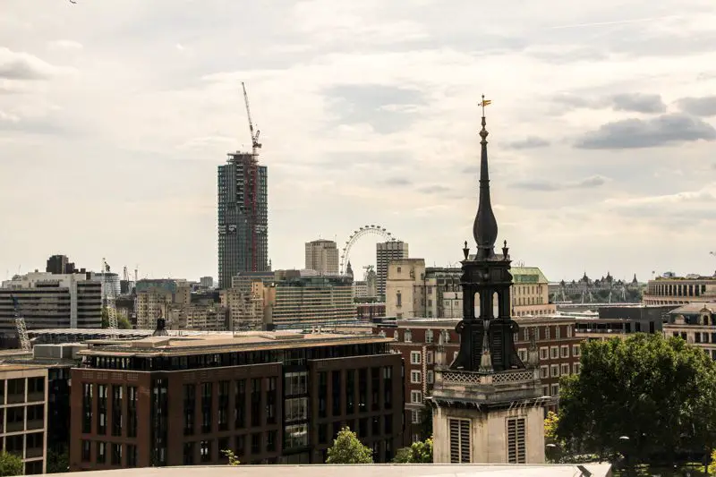 A vista do One New Change - London Eye