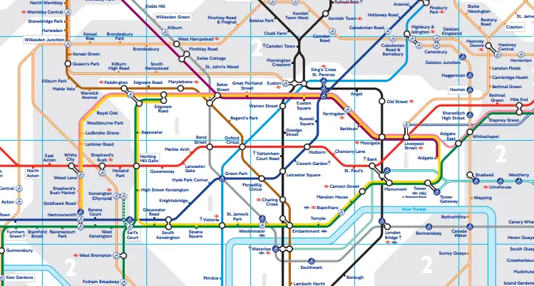 Mapas do metrô de Londres | Londres para principiantes