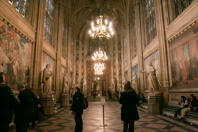 Visita ao Parlamento Britânico - St. Stephen's Hall