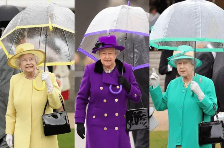 O guarda-roupa da Rainha Elizabeth - guarda-chuva