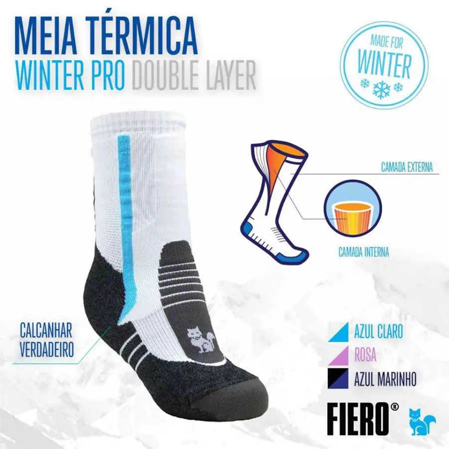 Onde comprar roupa de frio no Brasil - meia térmica