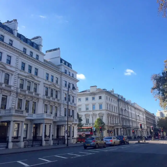 Um passeio por Kensington e Knightsbridge - fachadas