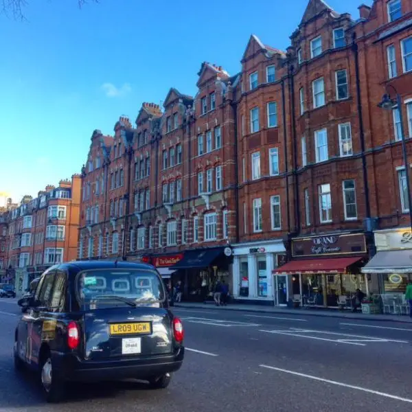 Um passeio por Kensington e Knightsbridge - ruas