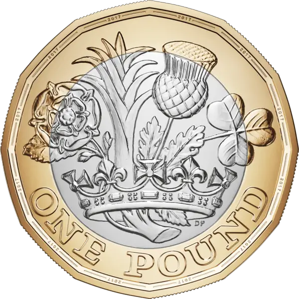 Nova moeda de 1 libra - coroa
