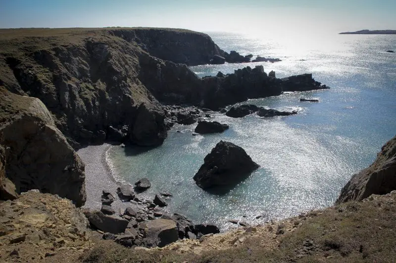 St Davids e Pembrokeshire - penhascos de Pembrokeshire