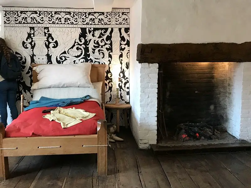 Casas de Shakespeare em Stratford: cama Shakespeare Birthplace