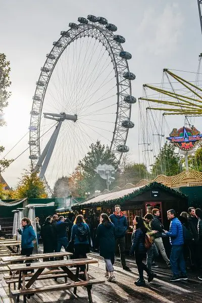 O que fazer no Boxing Day em Londres - southbank christmas market