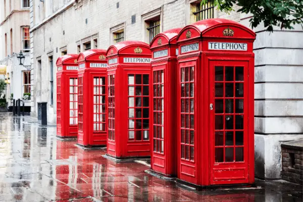 Cabines de telefone em Covent Garden