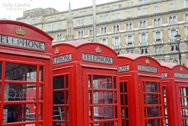 Cabines de telefone de Londres 