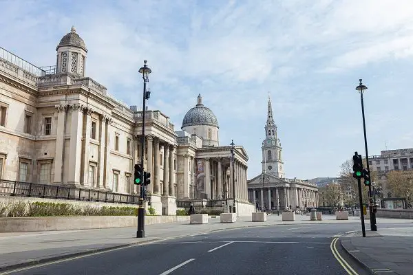 Trafalgar Square em Londres