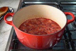 Compota de morango para trifle