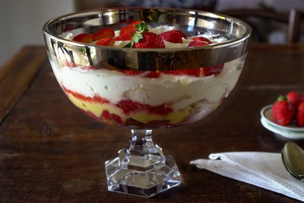 Receita de Trifle de morango