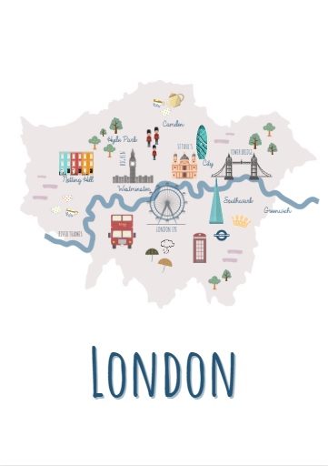Mapa turístico de Londres