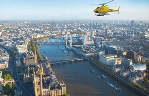 Passeio de helicóptero em Londres