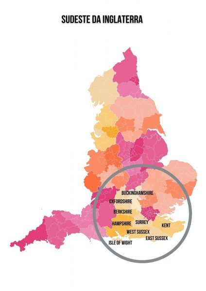 Regiões da Inglaterra - sudeste